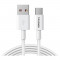 Cablu Date si Incarcare USB la USB Type-C McDodo CA-6380, 5A, 1 m, Alb