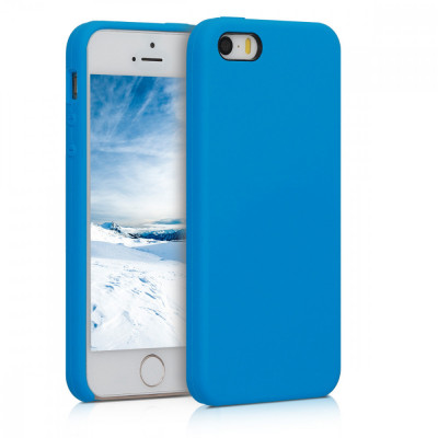 Husa pentru Apple iPhone 5 / iPhone 5s / iPhone SE, Silicon, Albastru, 42766.157 foto