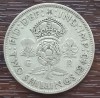 (A833) MONEDA DIN ARGINT ANGLIA - 2 SHILLINGS 1943, REGELE GEORGE AL VI-LEA, 11,31 GRAME, PURITATE 500, Europa