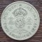 (A833) MONEDA DIN ARGINT ANGLIA - 2 SHILLINGS 1943, REGELE GEORGE AL VI-LEA, 11,31 GRAME, PURITATE 500