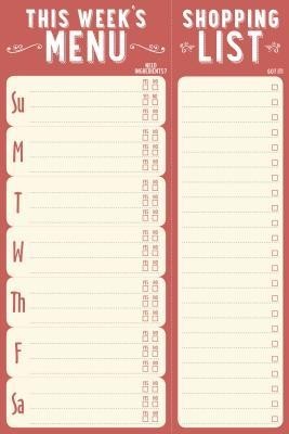 This Week&amp;#039;s Menu Note Pad (60 Sheets) foto