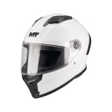 Casca integrala MT Stinger 2 Kids Pure A0 alb lucios &ndash; tip viziera: MT-V-28B &ndash; casca de copii S kids (49/50cm)