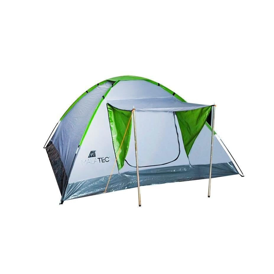 Cort camping, 2-4 persoane, cu copertina, husa cu maner, 200x200x110 cm,  Montana, Malatec | Okazii.ro