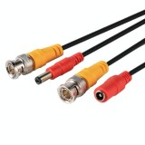 Cablu BNC + alimentare elSales ELS-CBA pentru sistem video analog sau digital , lungime 5 metri , negru