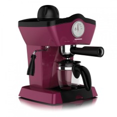 Espressor manual Charm Heinner, 800 W, 0.25 l, 3.5 bar, termometru frontal, cana inclusa, carcasa plastic, Rosu