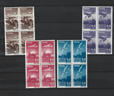 ROMANIA 1948 - AVIATIA, BLOCURI, MNH - LP 238 foto