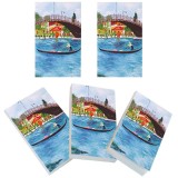 Set 5 carnetele de buzunar Venetia, 5 x 8 cm, 100 foi veline