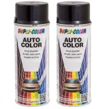Pachet 2 x Vopsea spray auto Dacia gri petrol metalizata Dupli Color 350 ml