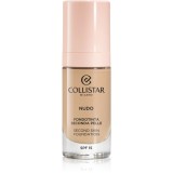 Collistar NUDO Second Skin Foundation SPF 15 makeup radiant cu hidratare cu efect de netezire culoare 2N Beige 30 ml