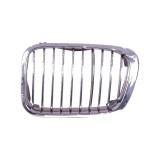 Grila radiator Bmw Seria 3 (E46), Sedan/Combi, 06.1998-09.2001, dreapta, crom/crom/negru, 51138208490, 20080512, Rapid