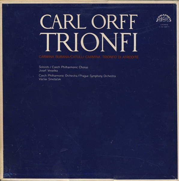 Disc vinil, LP. TRIONFI. SETBOX 3 DISCURI VINIL-CARL ORFF-331826