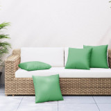Perne decorative, 4 buc., verde, 50x50 cm, material textil GartenMobel Dekor, vidaXL