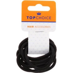 Set 10 elastice de par Elegant Black, Top Choice TC66214