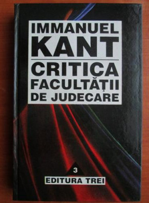 Critica facultatii de judecare, Immanuel Kant foto