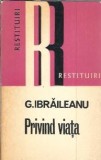 Privind viata - Garabet Ibraileanu