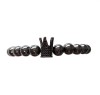 Bratara cu pietre naturale, Onix, Black Crown, A4B139-1