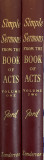 SIMPLE SERMONS FROM THE BOOK OF ACTS/ PREDICI - HERSCHEL FORD (2 volume)