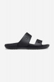 Crocs slapi Classic Sandal Kids culoarea negru