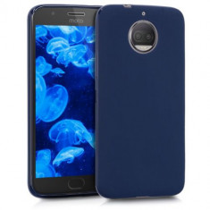Husa pentru Motorola Moto G5S Plus, Silicon, Albastru, 42822.53 foto