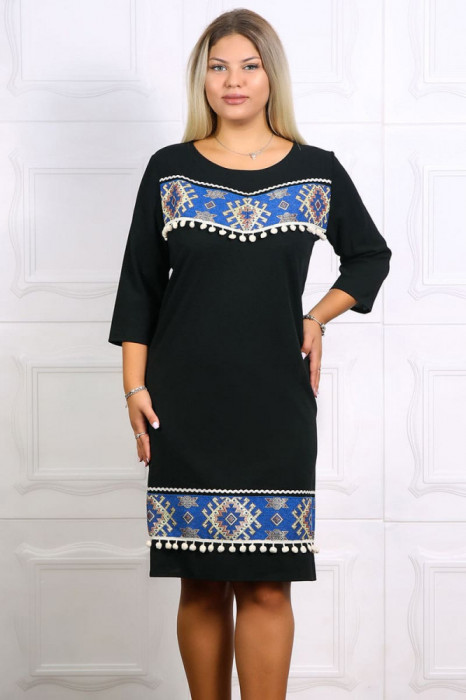 Rochie de ocazie traditionala Leordina TurcuazMarimea