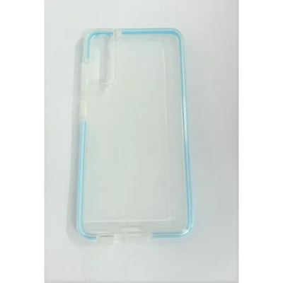 Husa Cover Silicon Slim Mat pentru Samsung Galaxy S21 FE Rama Albastru foto