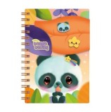 Cumpara ieftin Notes Santoro Bangoberry Pally Panda, 15 x 20 x 1 cm, include 2 pinuri