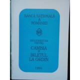 REGLEMENTARI PRIVIND CAMBIA SI BILETUL LA ORDIN
