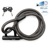 Lanț anti - furt, trotineta electrică, 150 cm, EWLK014, negru | Motorevolution