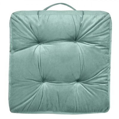 Pernă Podea Velvet, Model Verde Mentă, 43x43cm foto