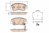 TRW GDB3630 set placute frana,frana disc