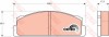 Set placute frana,frana disc FIAT FIORINO (127) (1977 - 1987) TRW GDB106