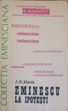 Eminescu la Ipotesti - I.D. Marin (1978, Junimea, Hardcover) Biografii, Beletristica, Carte Romana