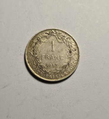 Belgia 1 Franc 1913 foto