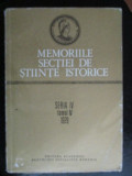 Memoriile sectiei de stiinte istorice seria 4, tomul 4, 1979