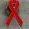 Y 867 INSIGNA - MEDICALA -CAMPANIE STOP SIDA - PENTRU COLECTIONARI