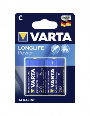 Baterie Varta Long Life Power C R14 1,5V alcalina set 2 buc. foto