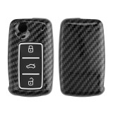 Husa Cheie Auto pentru VW / Skoda / Seat - 3 Butoane, kwmobile, Plastic, Negru, 56728.03
