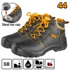 Bocanci protectie negri cu varf metalic 42, pentru protectie in conditii dificile - Ingco SSH04SB.42