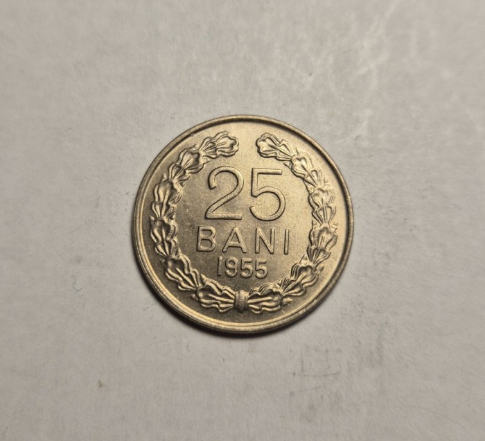 25 bani 1955 UNC
