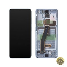 Display cu Touchscreen Samsung Galaxy S20 5G G981 / S20 G980 Cu Rama Bleu Service Pack GH82-22131D