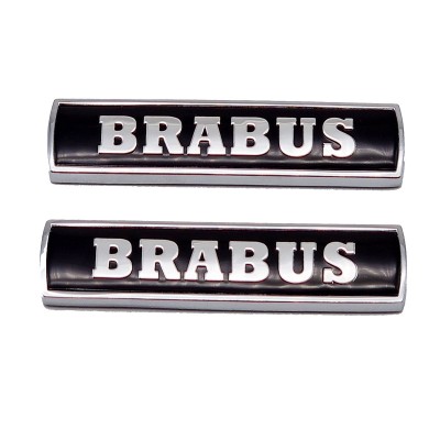 Set embleme Brabus pentru aripi Mercedes, Negru foto