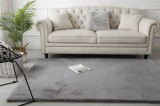 Cumpara ieftin Covor Premium Belgian Model LOP 070, Marime 50 x 80 cm, Gri, Inaltime Fir 23 mm, Antiderapant, Antialergic, Poliester, Living, Dormitor, Sufragerie, B