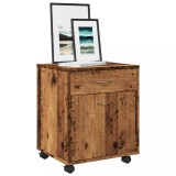 VidaXL Dulap cu roți, lemn vechi, 45x38x54 cm, lemn prelucrat