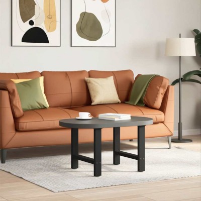 vidaXL Picioare pentru măsuță de cafea, negru, 2 buc., 50x(42-43) cm, oțel foto