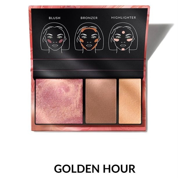 Paletă pentru conturul feței 3-&icirc;n-1 Golden Hour &ndash; Luminozitate și Definire