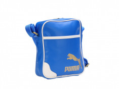 Geanta tip po?ta? casual unisex Puma Originals Portable PU victoria blue 07232203 foto