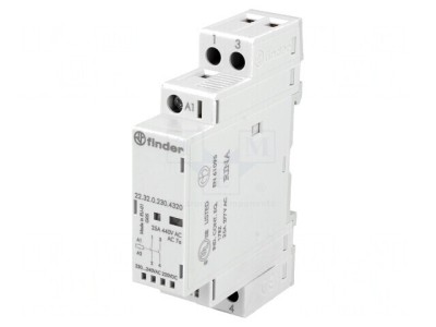 Contactor 2P 25A 230V NO IP20 foto