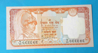 Bancnota Nepal 20 Rupees - UNC foto