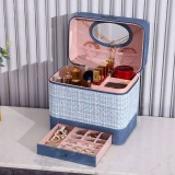 Cumpara ieftin Geanta cosmetice, Waverly AC009, Albastru