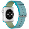 Curea iUni compatibila cu Apple Watch 1/2/3/4/5/6/7, 42mm, Nylon, Woven Strap, Electric Blue
